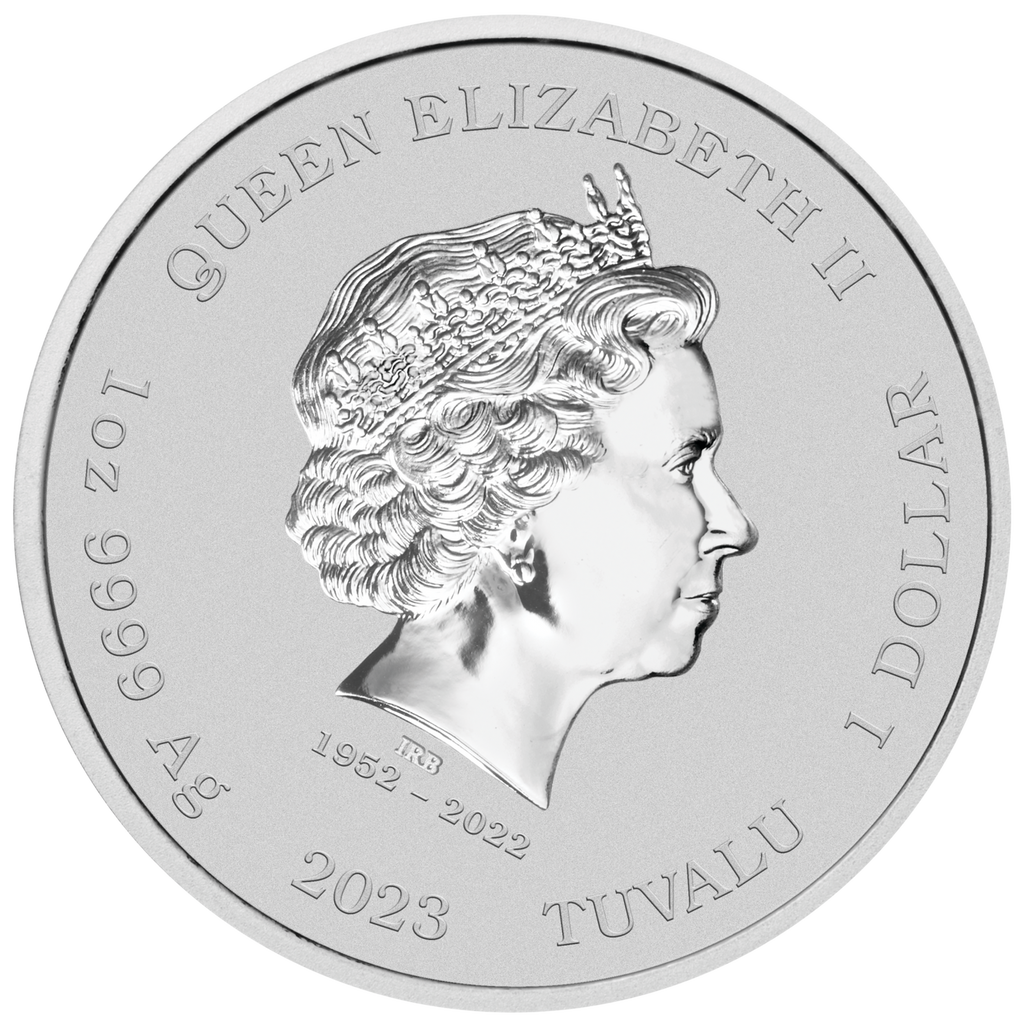 2023 James Bond Casino Royale Casino Chip 1oz Silver Coin in Card