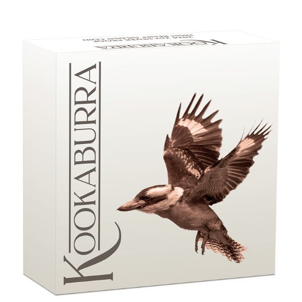 2024 $2 Australian Kookaburra 2oz Silver Proof High Relief Gilded Coin