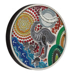 Emu Utingat 2025 2oz Silver Antiqued Coloured Coin