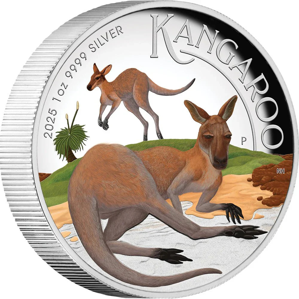 2025 Australian Kangaroo 1oz Silver Proof High Relief Coin