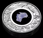 Australian 2022 1oz Silver Proof $1 LEPIDOLITE Coin Great Southern Land