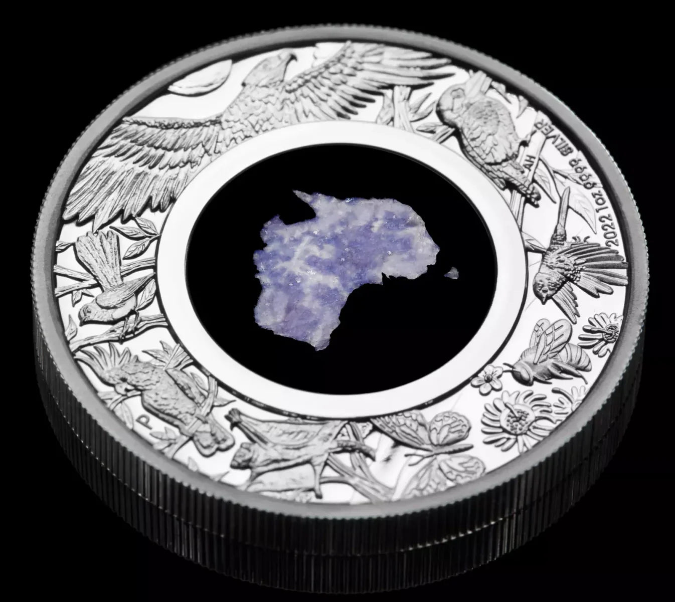 Australian 2022 1oz Silver Proof $1 LEPIDOLITE Coin Great Southern Land