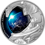 2022 EARTH FROM ABOVE 1 Oz Silver Coin 1$ Niue