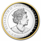 2023 AUS 2 Oz Silver Gilded Australian Kookaburra Proof