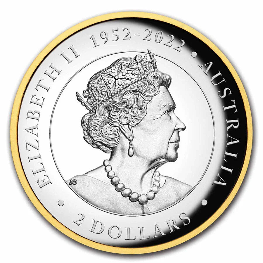 2023 AUS 2 Oz Silver Gilded Australian Kookaburra Proof