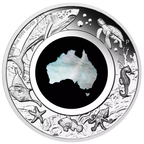 Australian 2021 1oz Silver Proof $1 MOTHER OF PEARL Coin Great Southern Land
