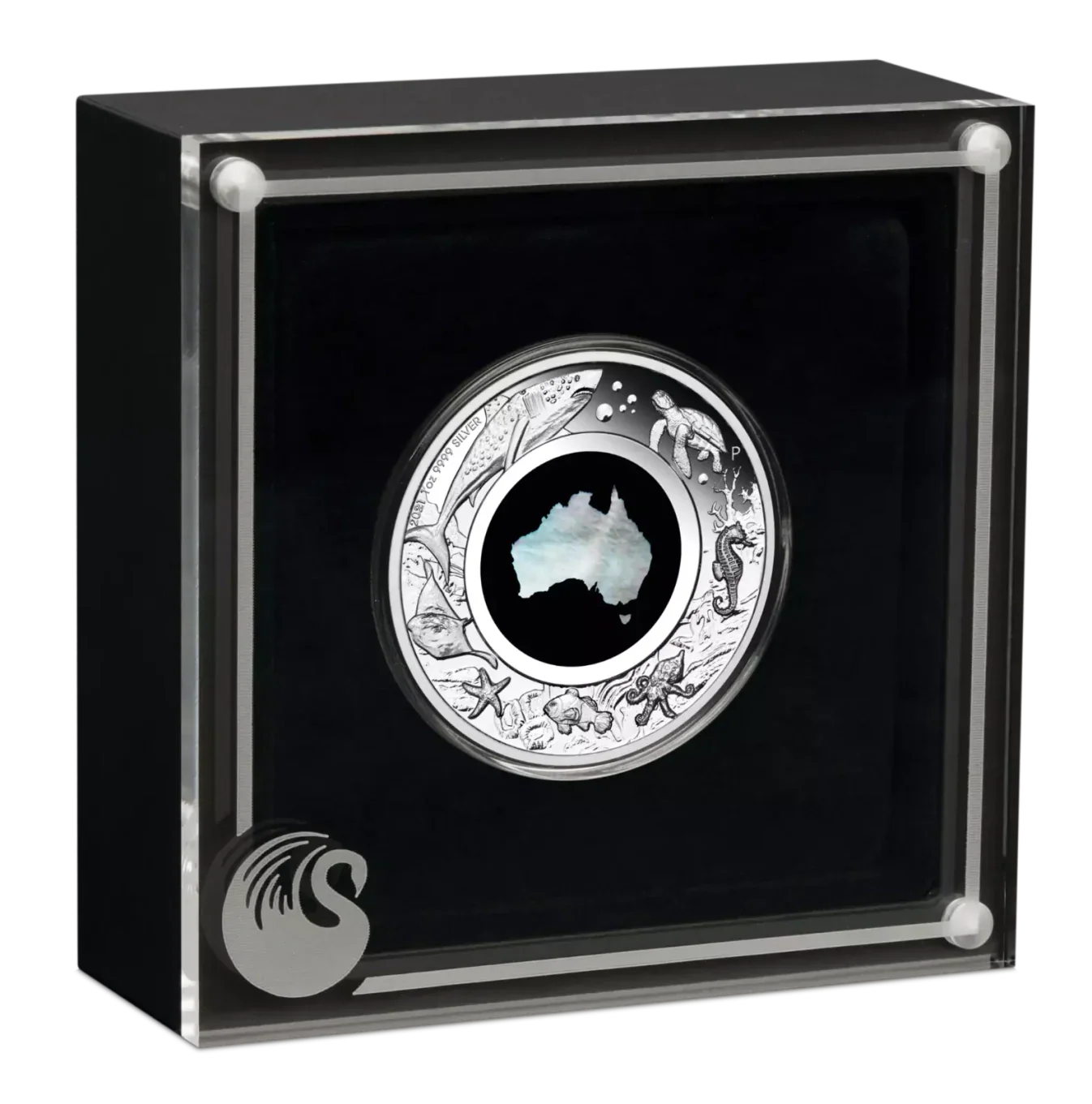 Australian 2021 1oz Silver Proof $1 MOTHER OF PEARL Coin Great Southern Land