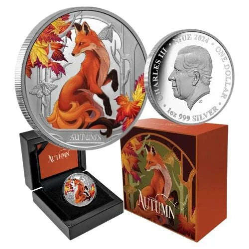 Seasons 2024 $1 Autumn 1oz Silver Proof Coin