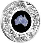Australian 2022 1oz Silver Proof $1 LEPIDOLITE Coin Great Southern Land