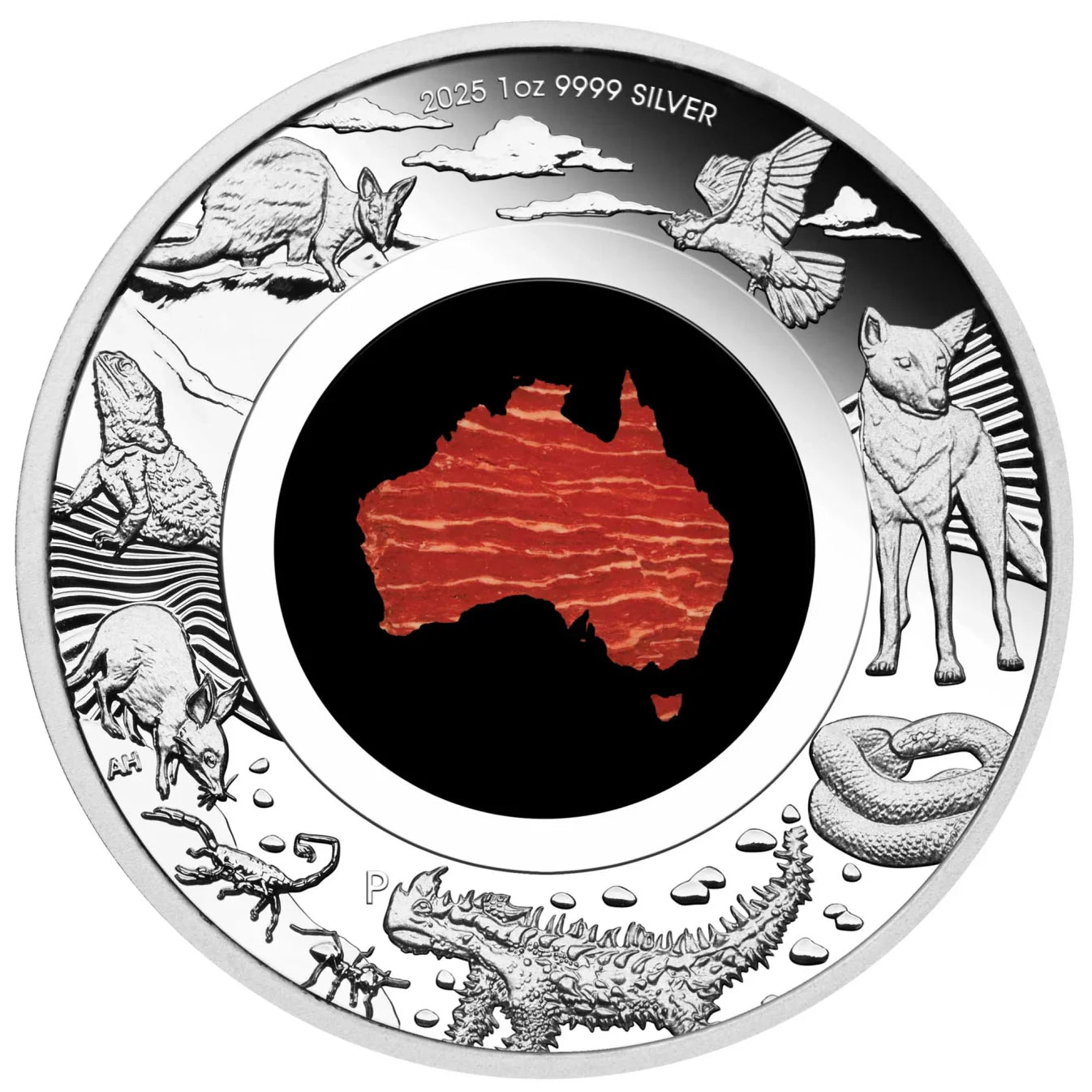 Great Southern Land 2025 1oz Silver Proof Snakeskin Jasper Coin