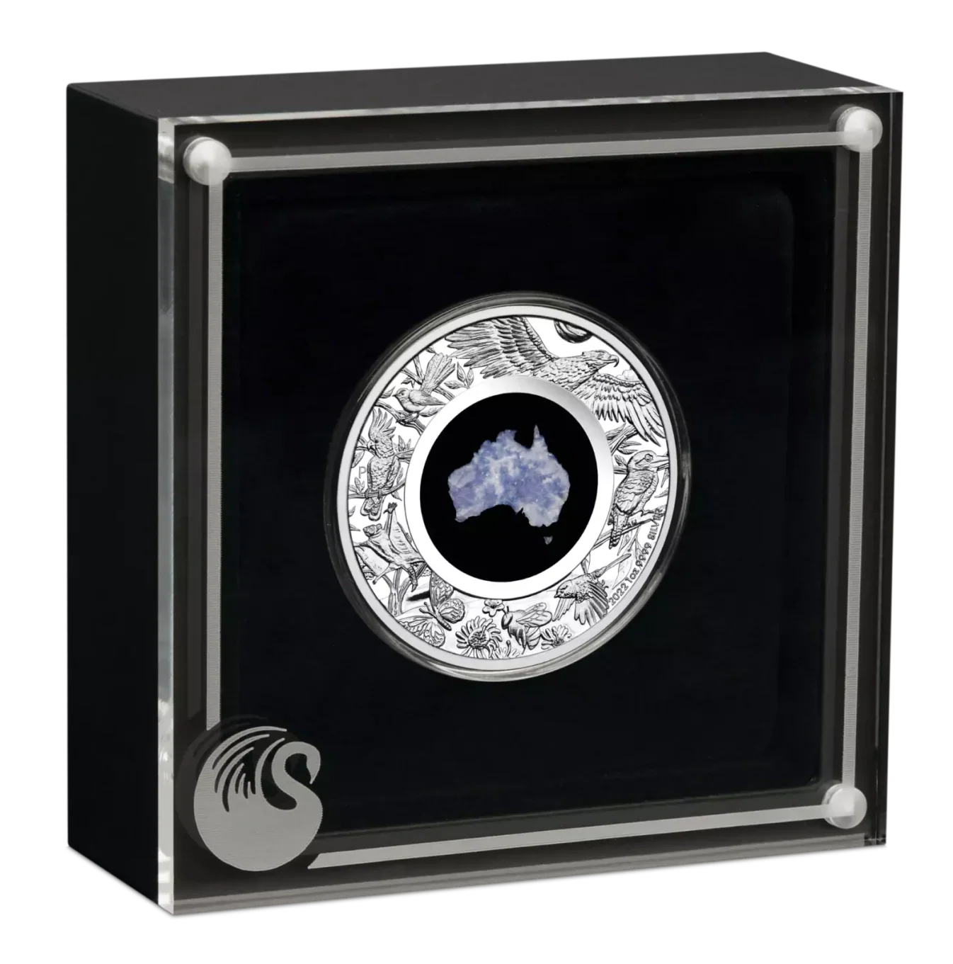 Australian 2022 1oz Silver Proof $1 LEPIDOLITE Coin Great Southern Land