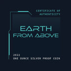 2022 EARTH FROM ABOVE 1 Oz Silver Coin 1$ Niue