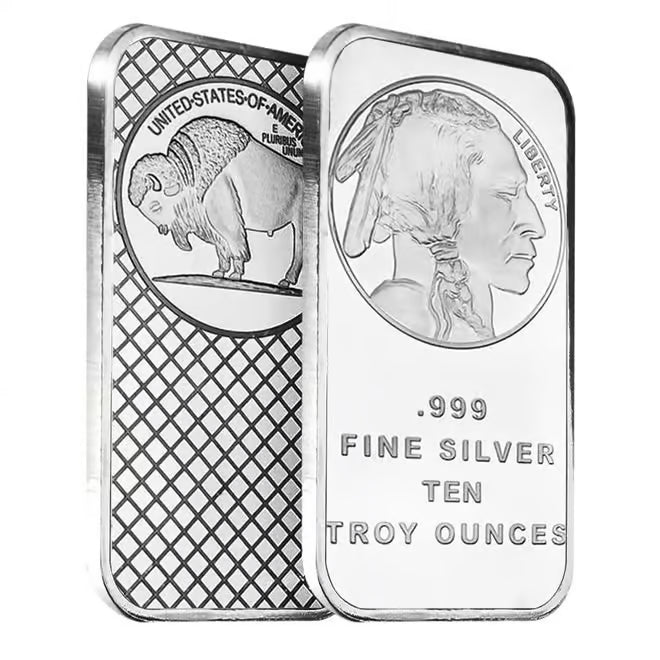 10 oz Buffalo Silver Bar