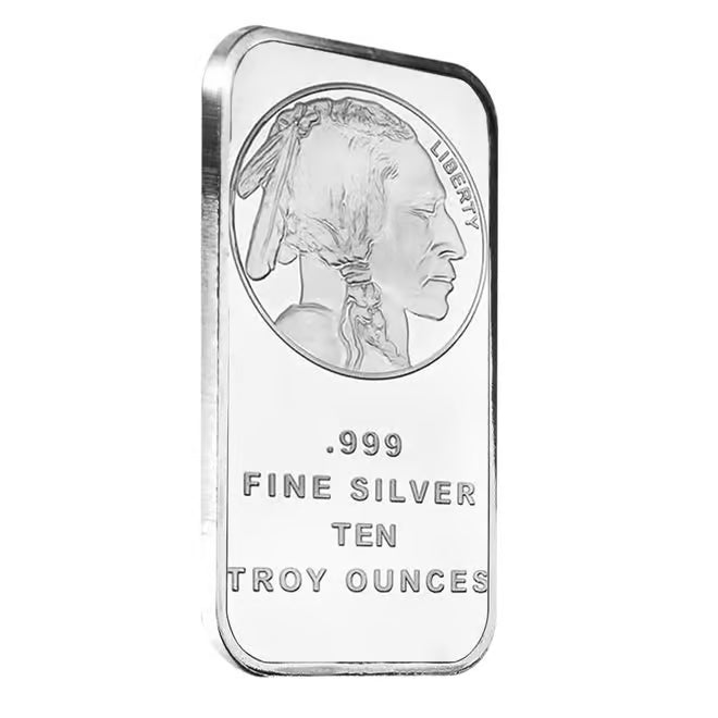 10 oz Buffalo Silver Bar